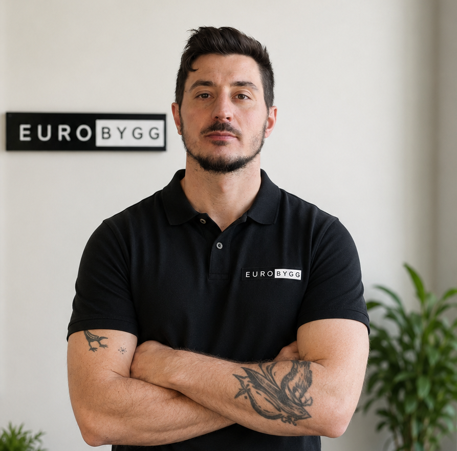 Edward Jonnerhag, snickerichef på Eurobygg